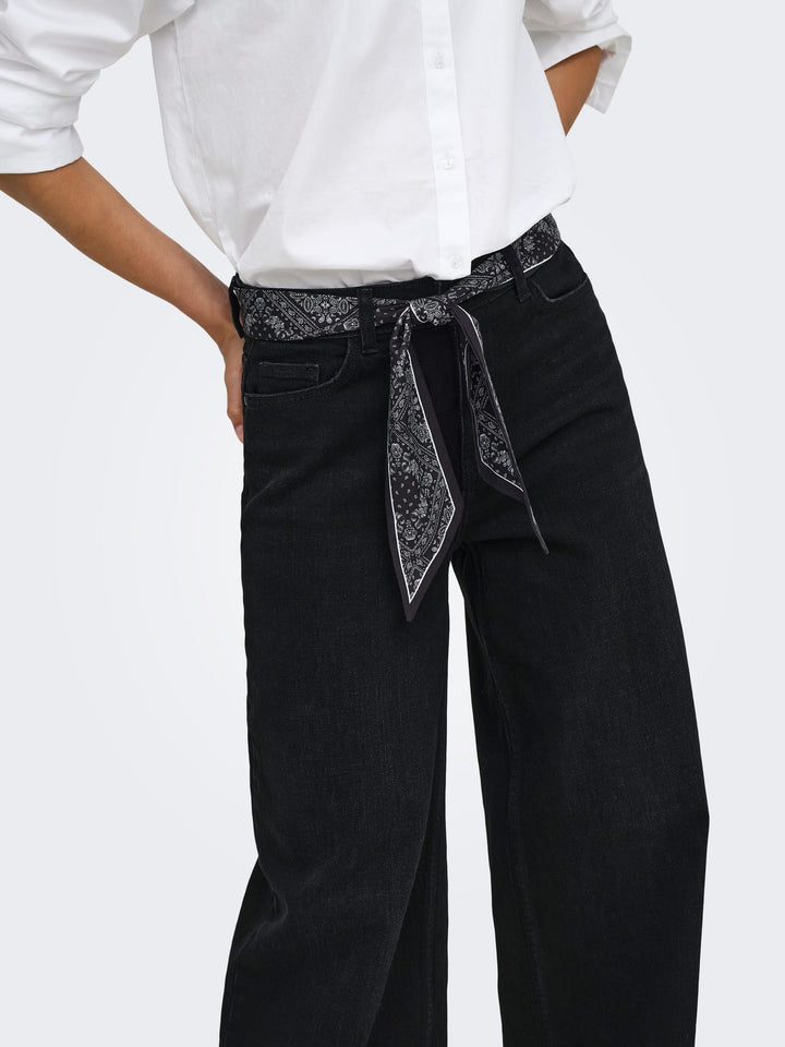Jacqueline de Yong Vera jeans loose fit zwart - dames - Black Denim - L32