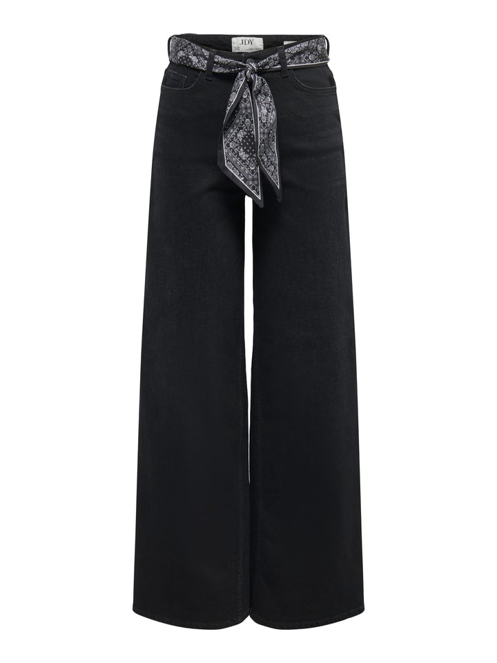 Jacqueline de Yong Vera jeans loose fit zwart - dames - Black Denim - L32