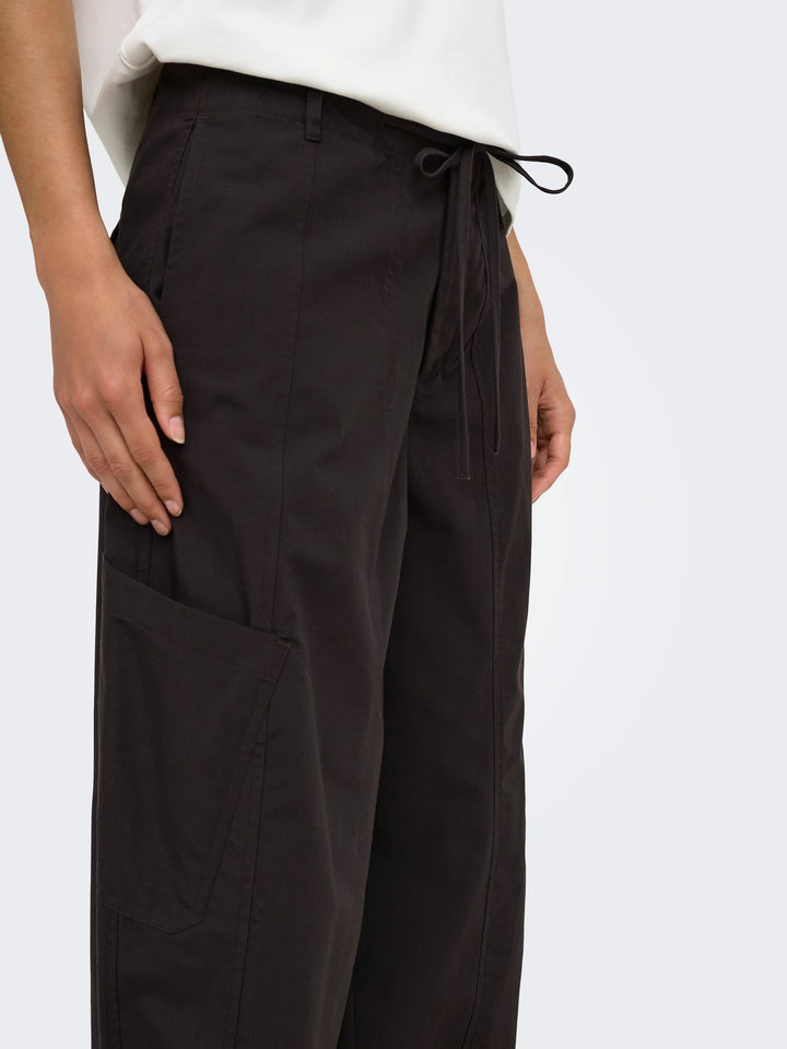 Only 15390390 Geo lange broek dames bruin