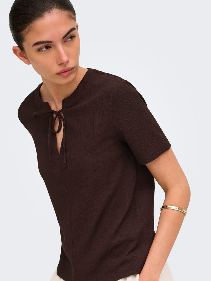 Jacqueline de Yong 15378188 Debbie top bruin – dames