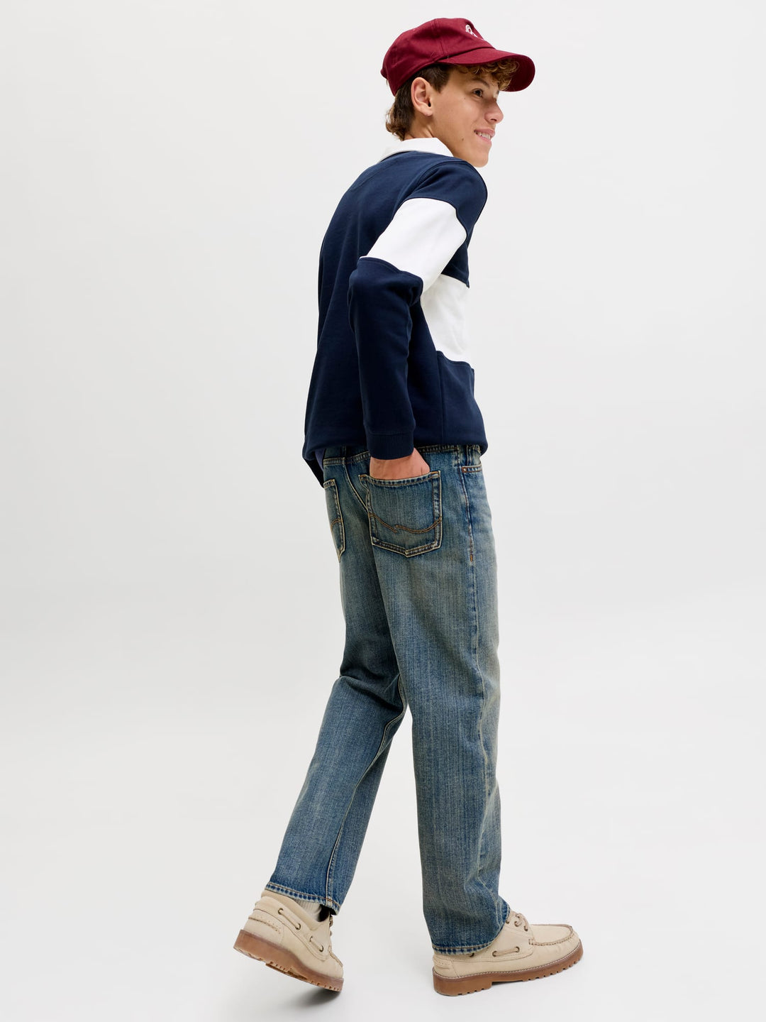 Jack & Jones Kids 12300941 Chris jeans loose fit – jongens - Blue Denim