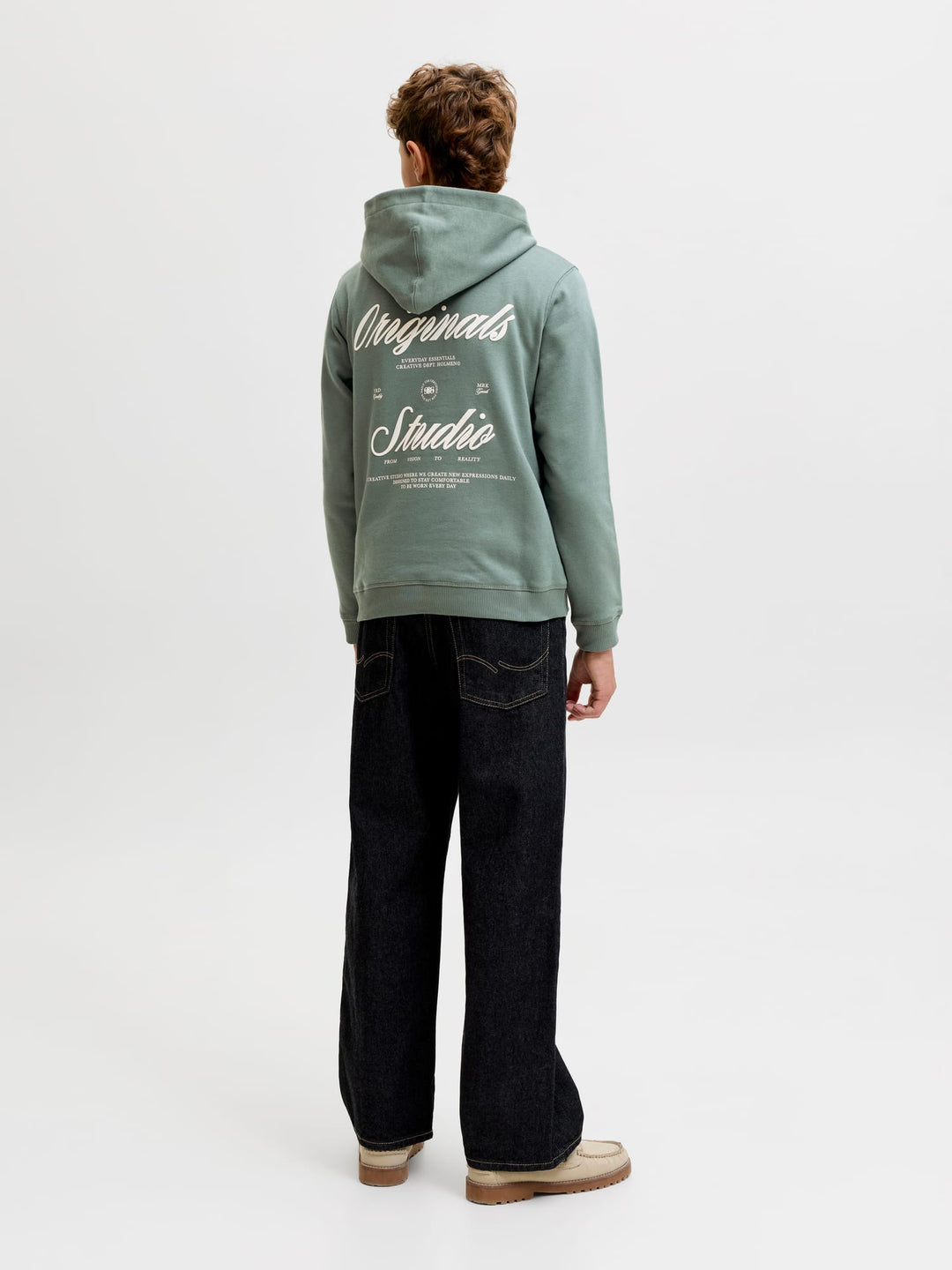 jack & jones kids Norrebro hoodie olijf – jongens