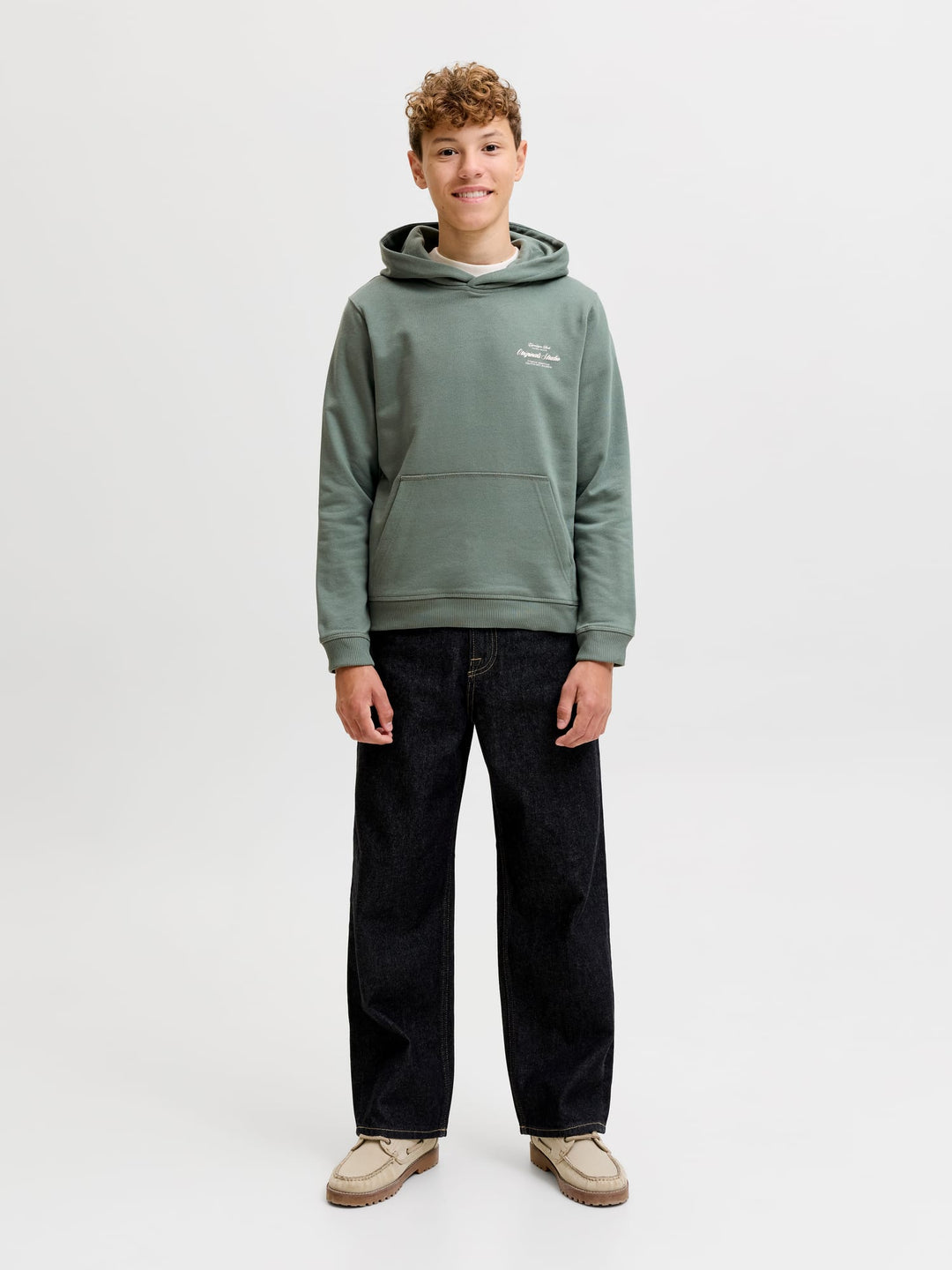 jack &amp; jones kids 12284069 Norrebro sweater jongens olijf