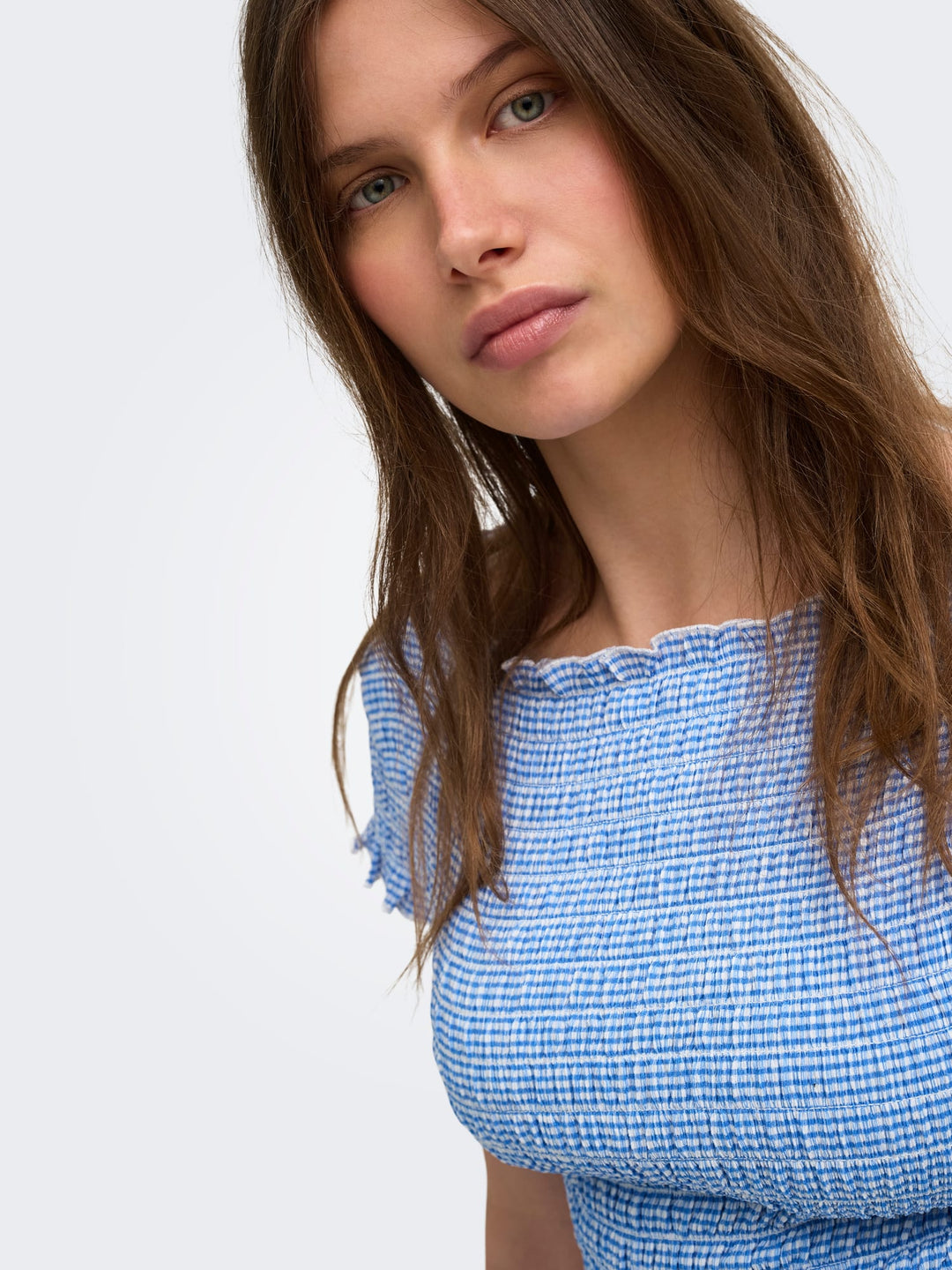 Only 15369285 Celle top k/m dames blauw dessin