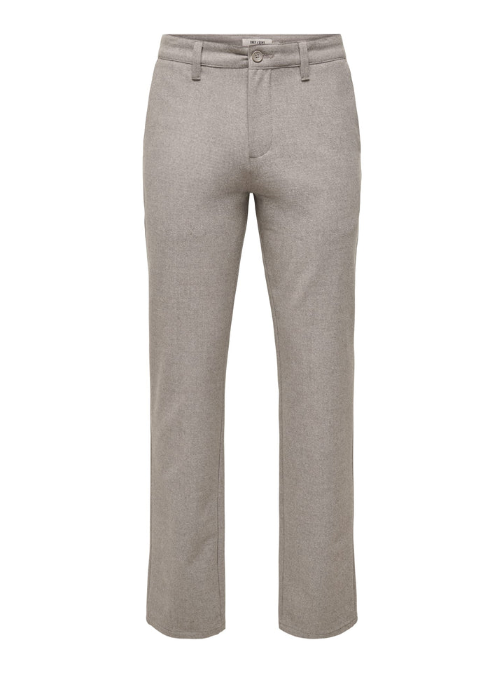 ONLY &amp; SONS 22040087 mark lange broek heren licht bruin - L34