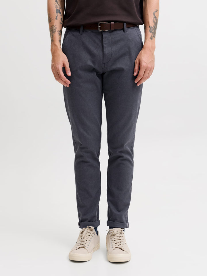 Jack & Jones 12206198 Marco chinobroek blauw dessin – heren - L34