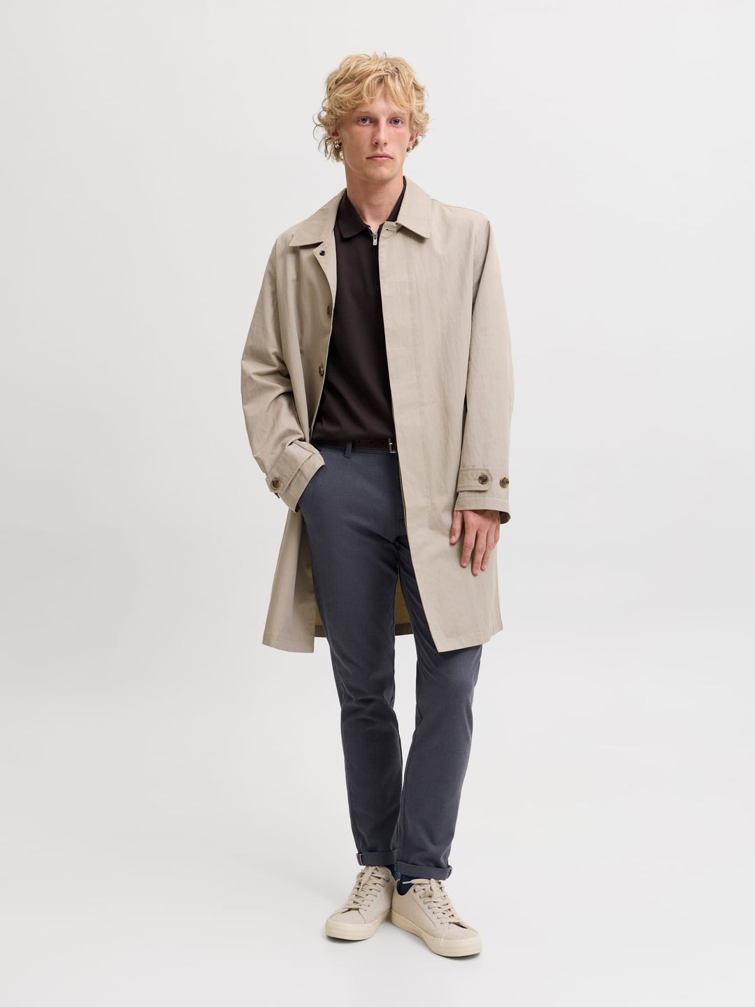 Jack & Jones Marco lange broek blauw dessin – heren - L32
