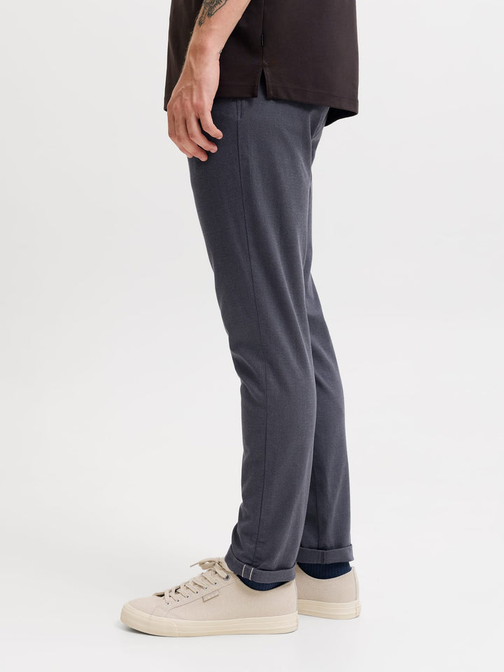 Jack & Jones Marco lange broek blauw dessin – heren - L34
