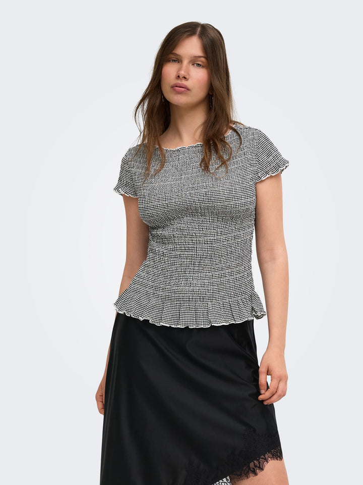 Only 15369285 Celle top k/m zwart dessin – dames