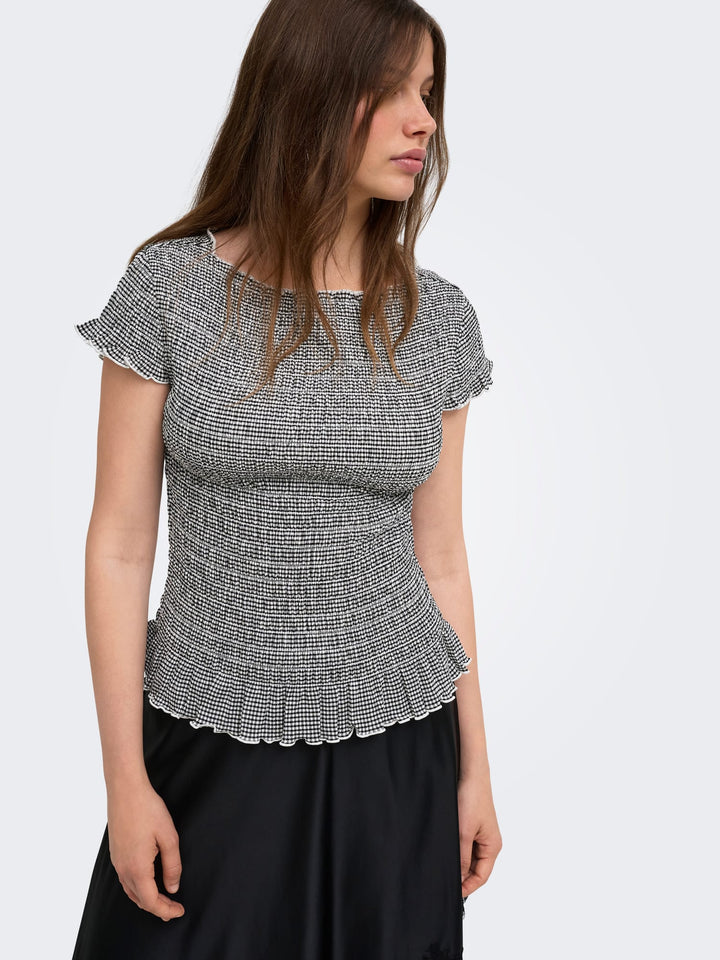 Only 15369285 Celle top k/m zwart dessin – dames