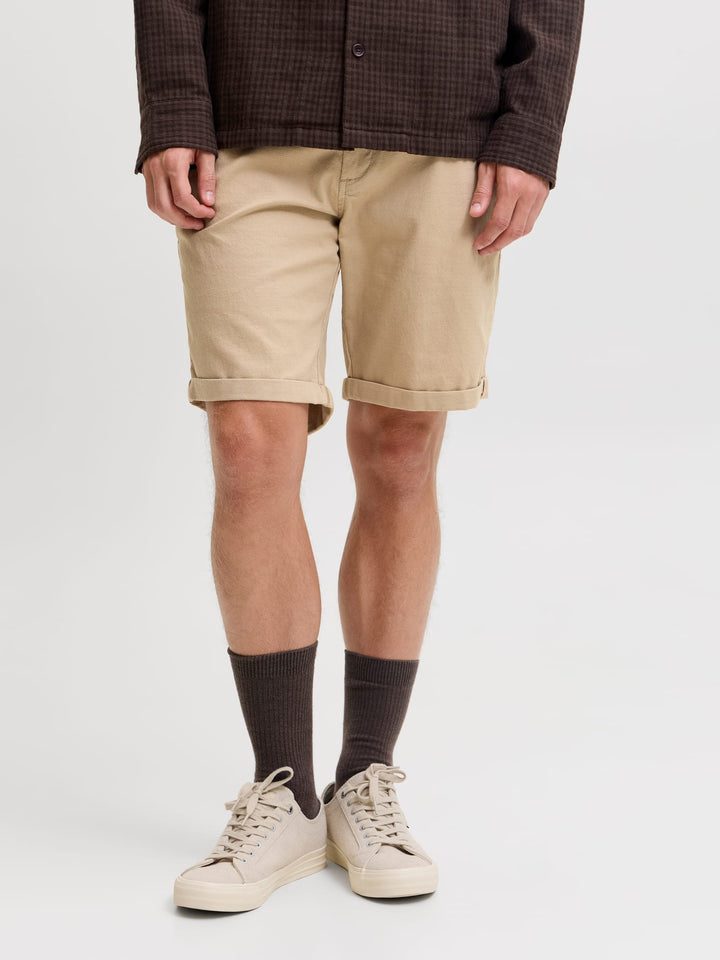 Jack &amp; Jones 12206889 Fury short heren zand dessin