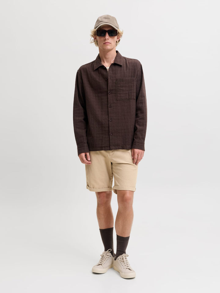 Jack &amp; Jones 12206889 Fury short heren zand dessin
