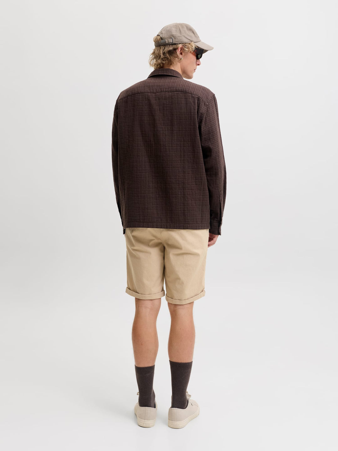 Jack &amp; Jones 12206889 Fury short heren zand dessin