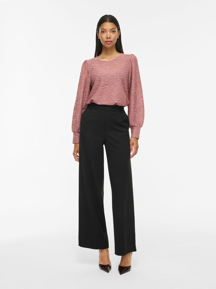 Vila Fina blouse oud roze – dames top l/m