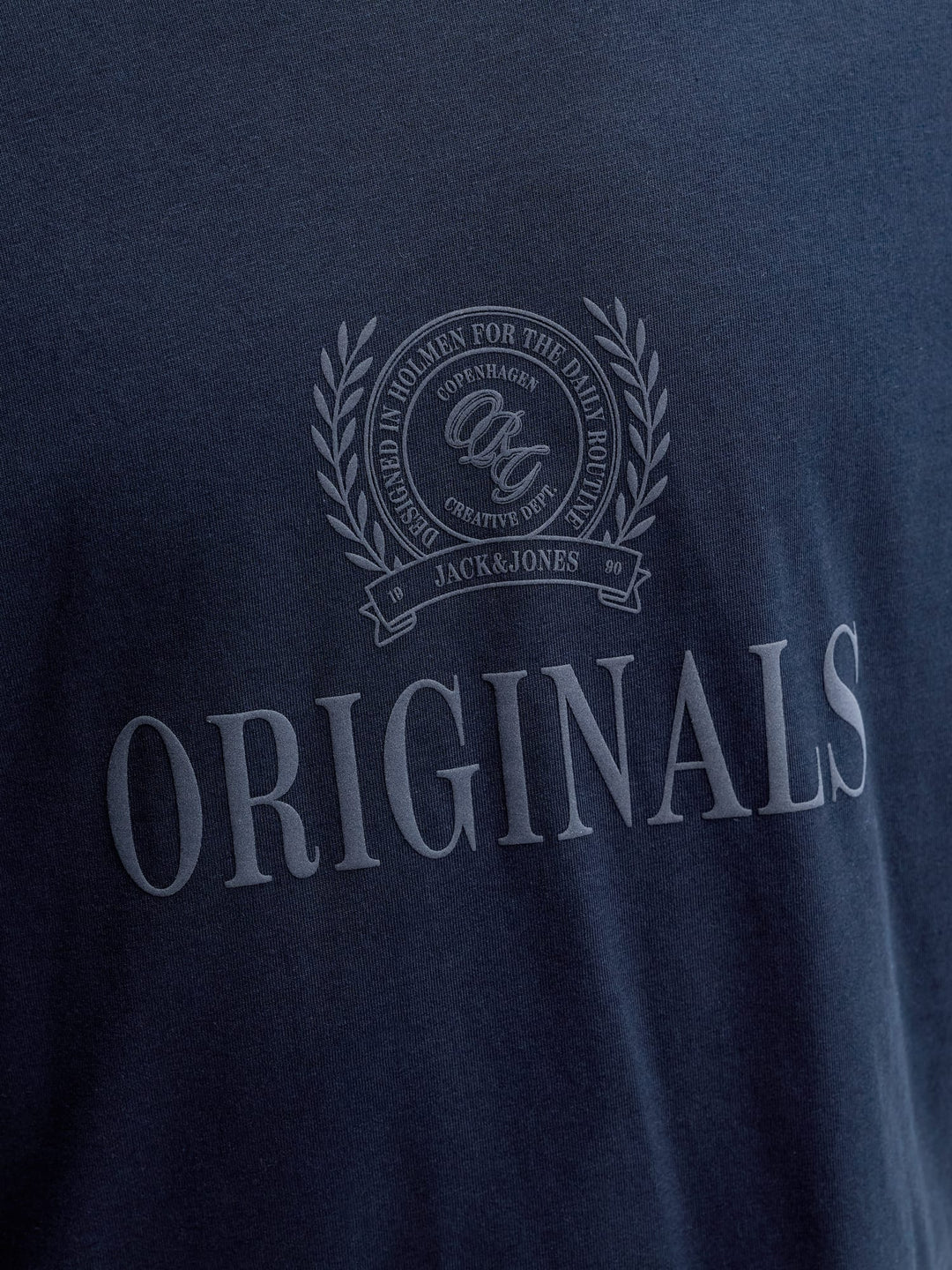 Jack & Jones t-shirt k/m heren navy – Frederik