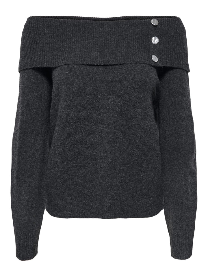 Jacqueline de Yong 15382887 Alina trui dames antraciet