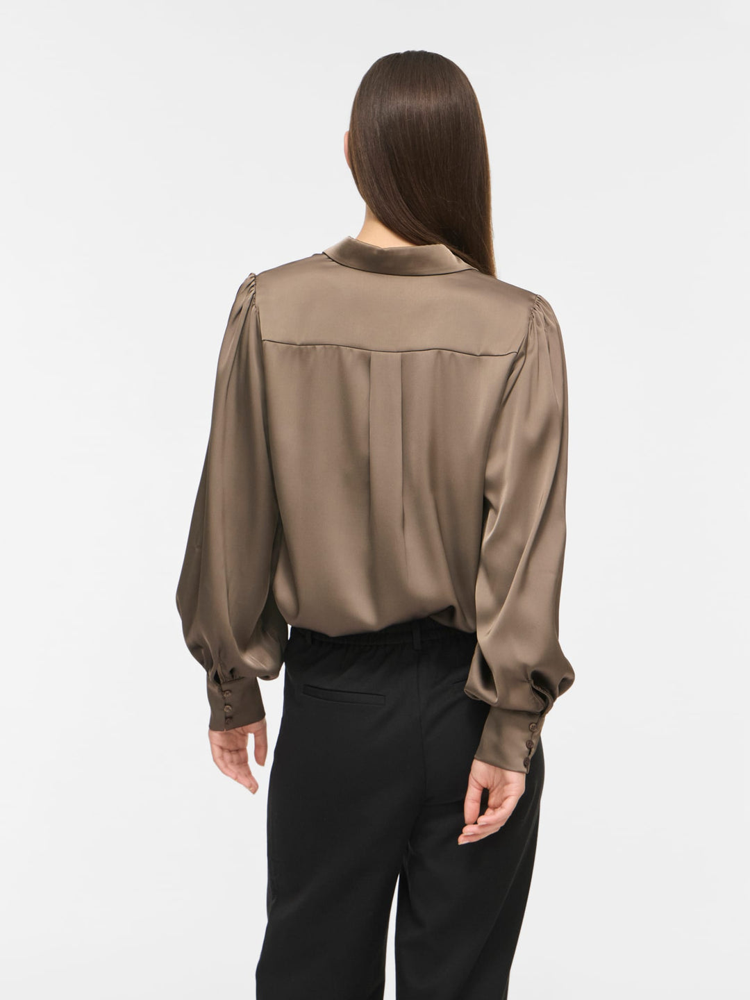 Vila Enna Ravenna blouse l/m bruin – dames