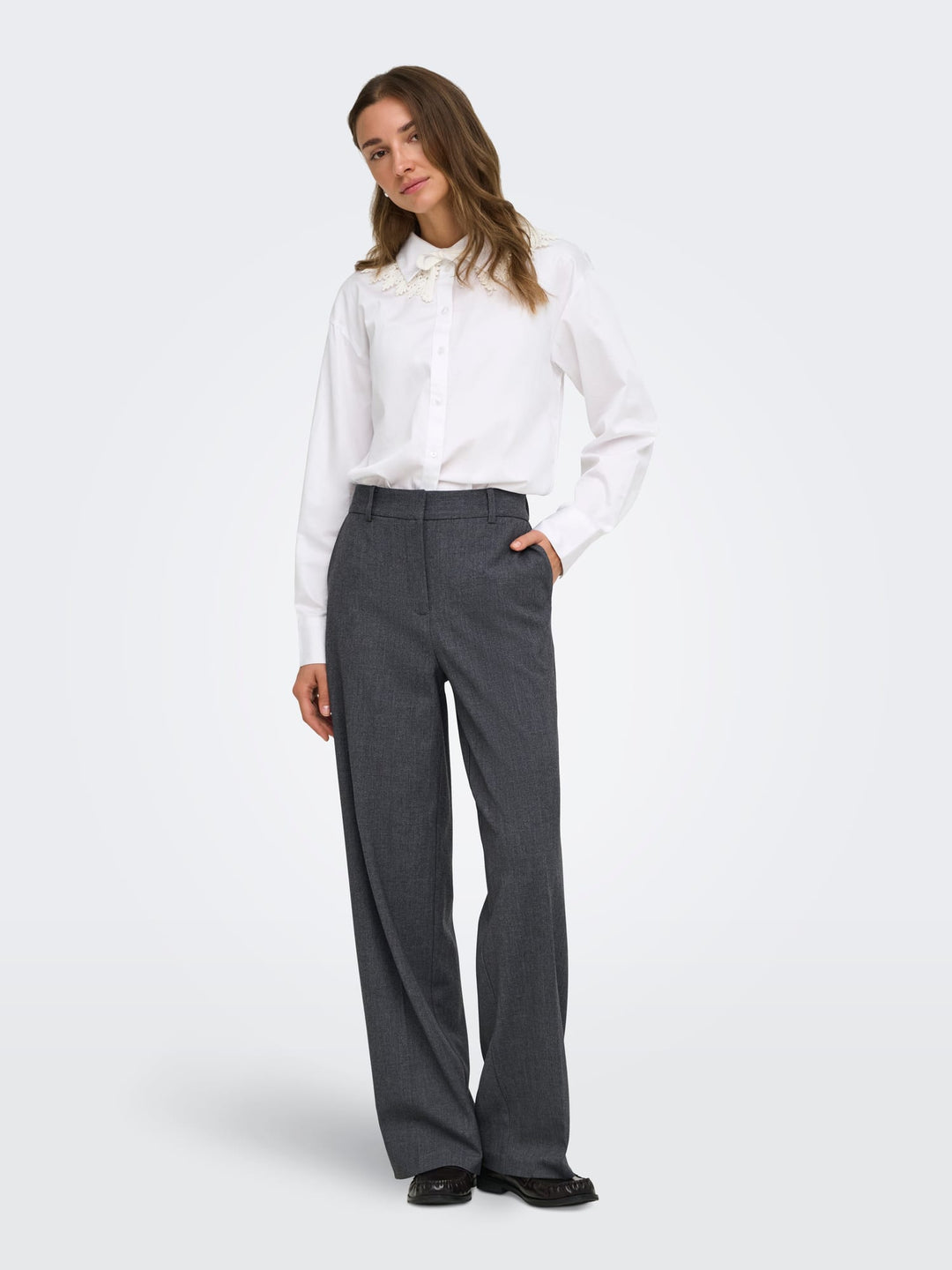 jacqueline de yong 15380493 Valerie lange broek dames grijs - L32