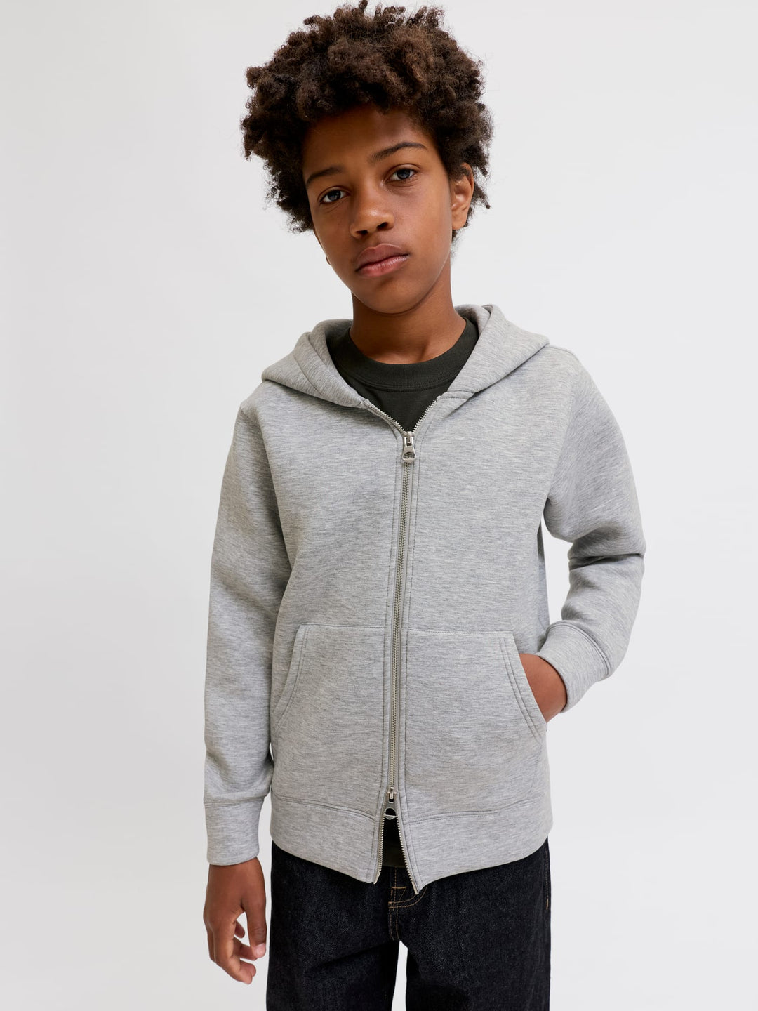 jack & jones kids vest sweat jongens grijs melee