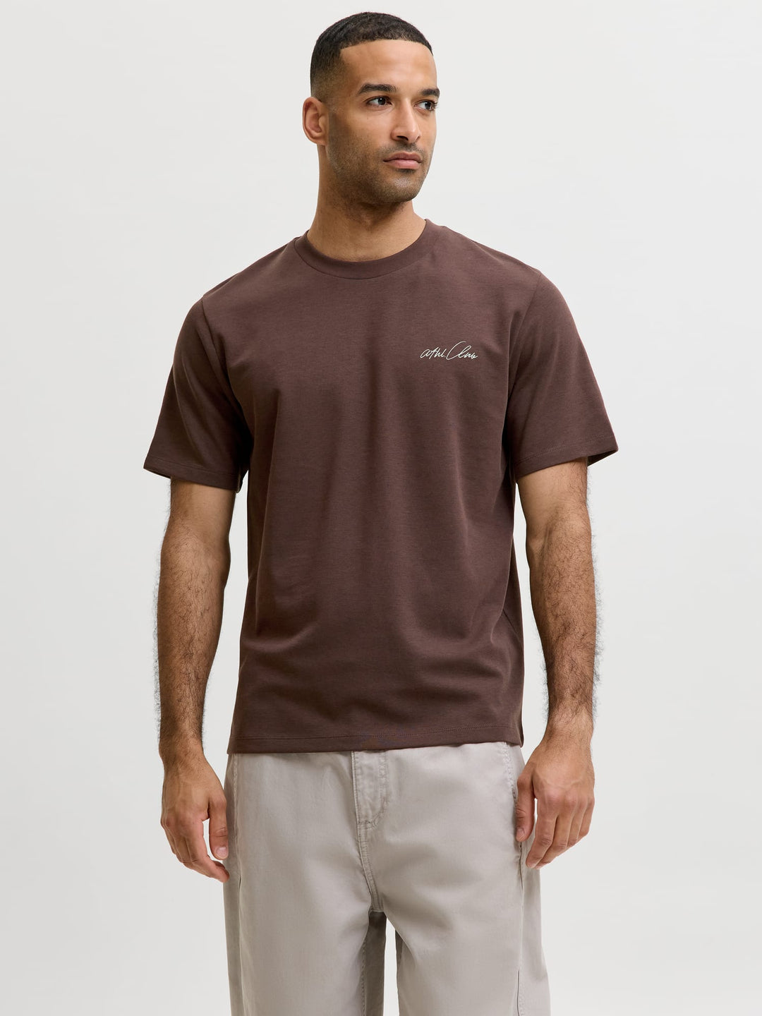 Jack & Jones T-shirt bruin – heren