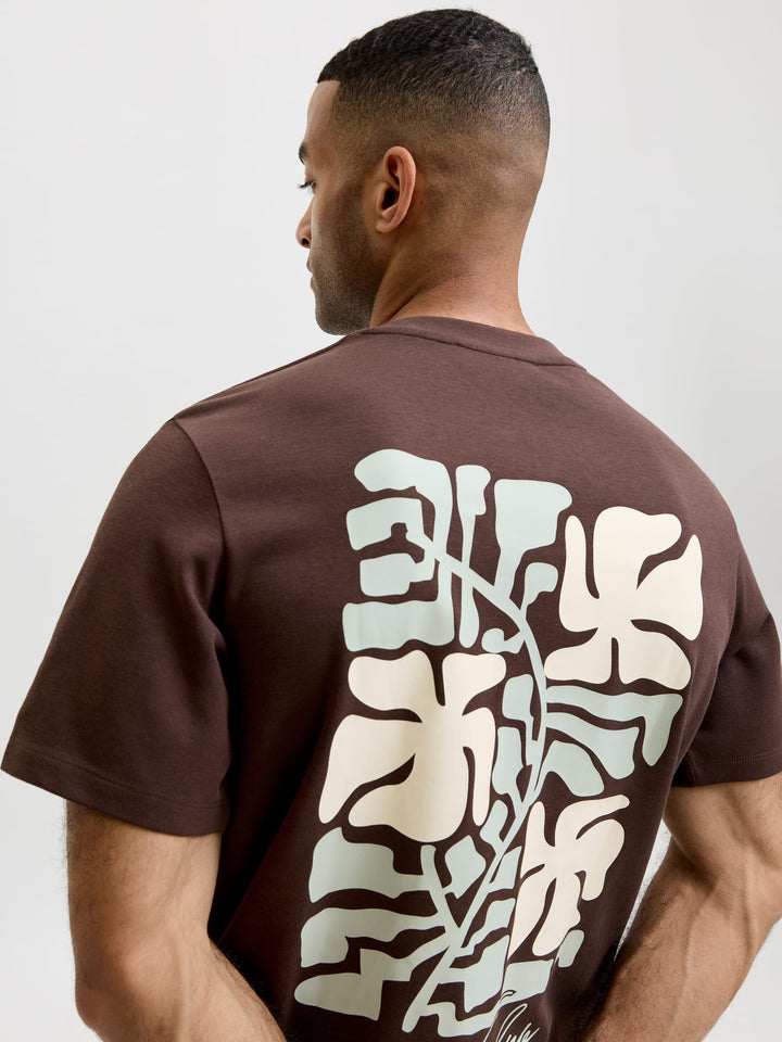 Jack & Jones T-shirt bruin – heren