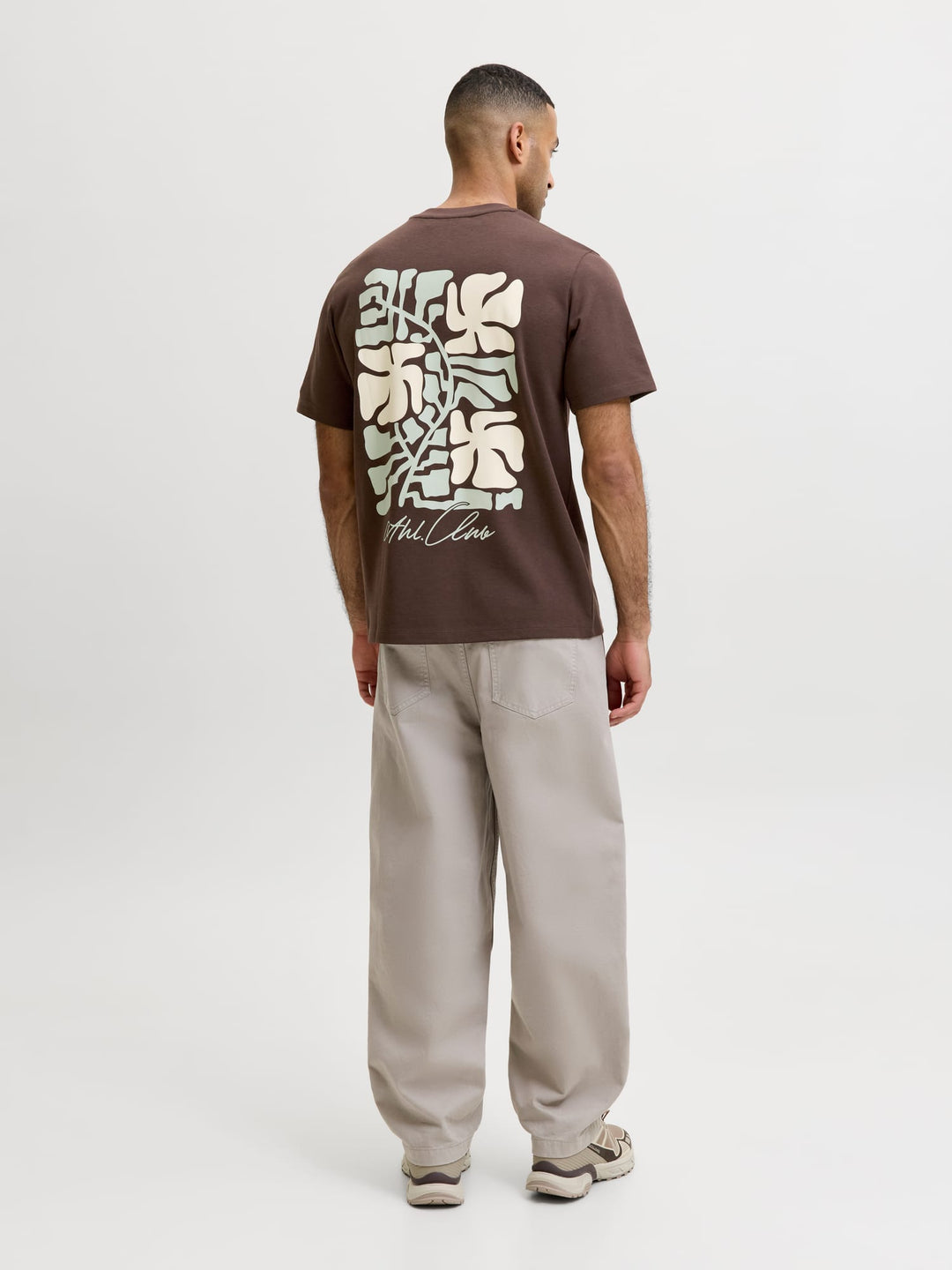 Jack & Jones T-shirt bruin – heren
