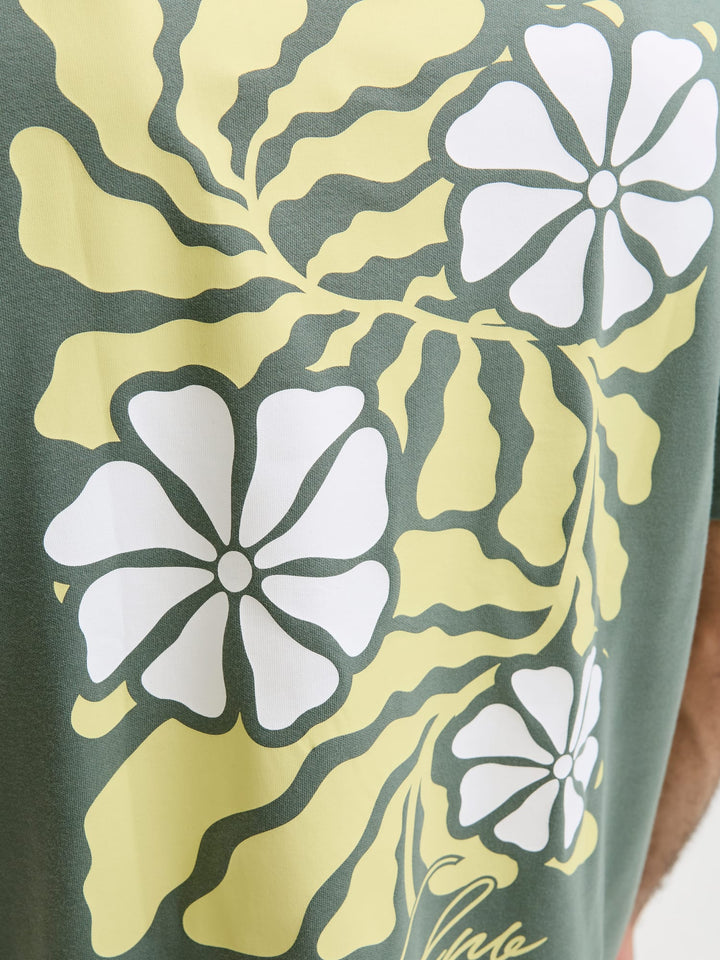 Jack & Jones 12311589 Abstract t-shirt olijf – heren