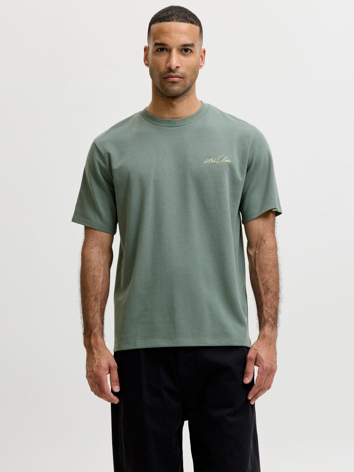 Jack & Jones T-shirt k/m olijf – heren