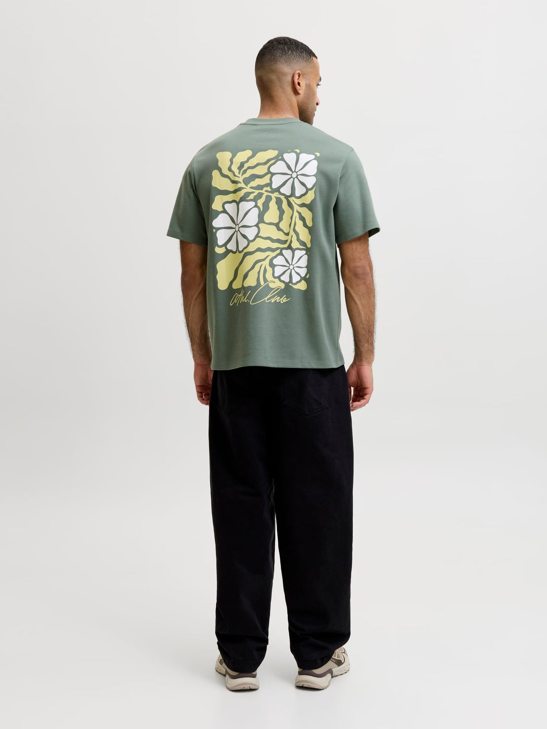 Jack & Jones T-shirt k/m olijf – heren