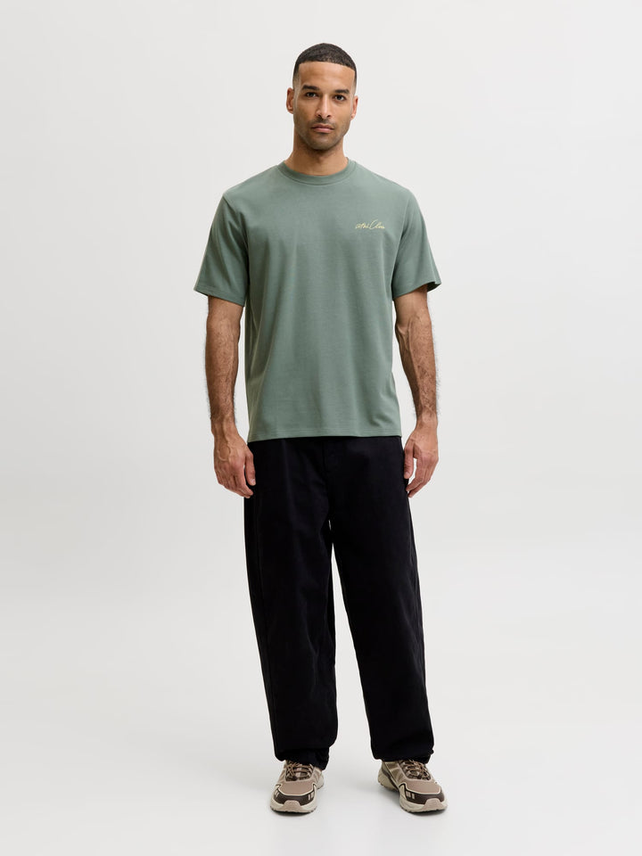 Jack & Jones T-shirt k/m olijf – heren