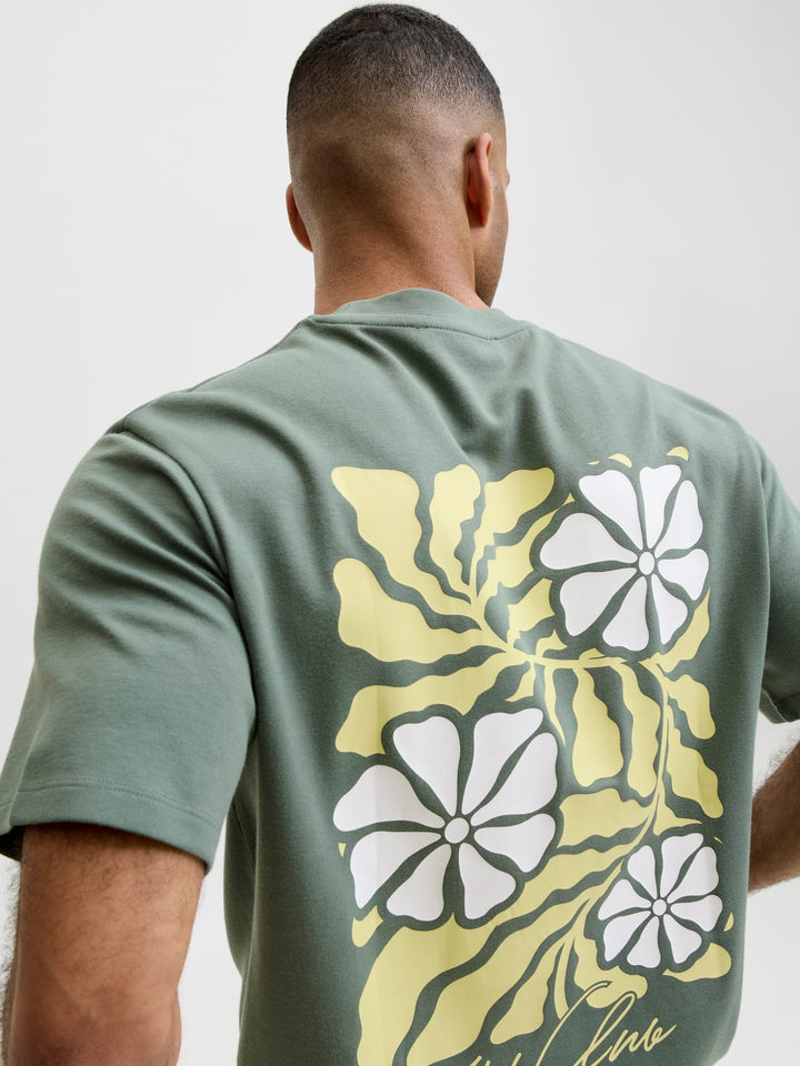 Jack &amp; Jones 12311589 Abstract t-shirt olijf – heren