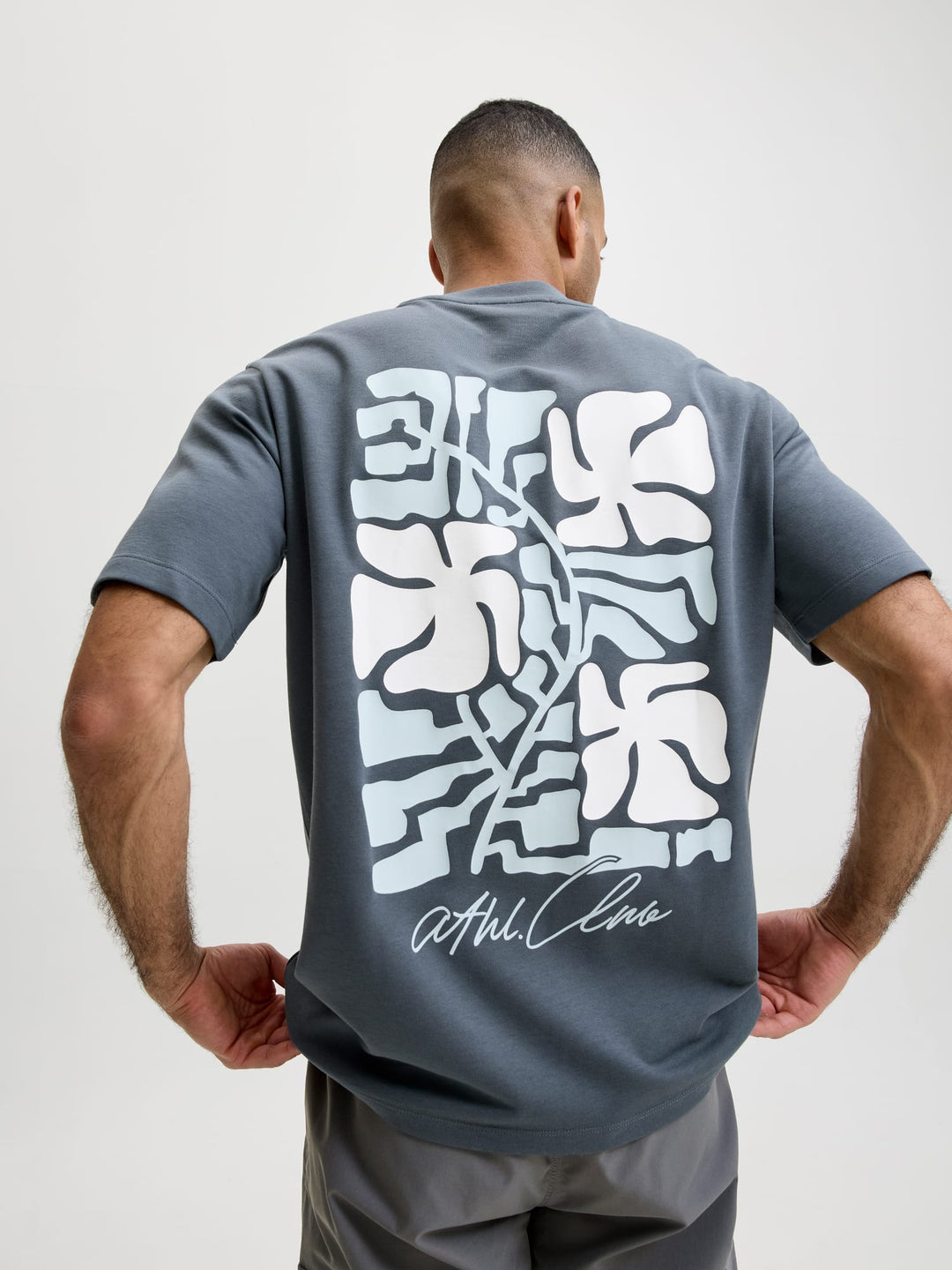 Jack & Jones 12311589 Abstract T-shirt – heren - Grijs