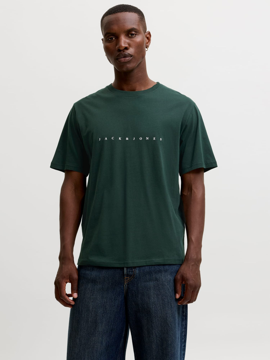 Jack & Jones JJESTAR T-shirt donkergroen – heren