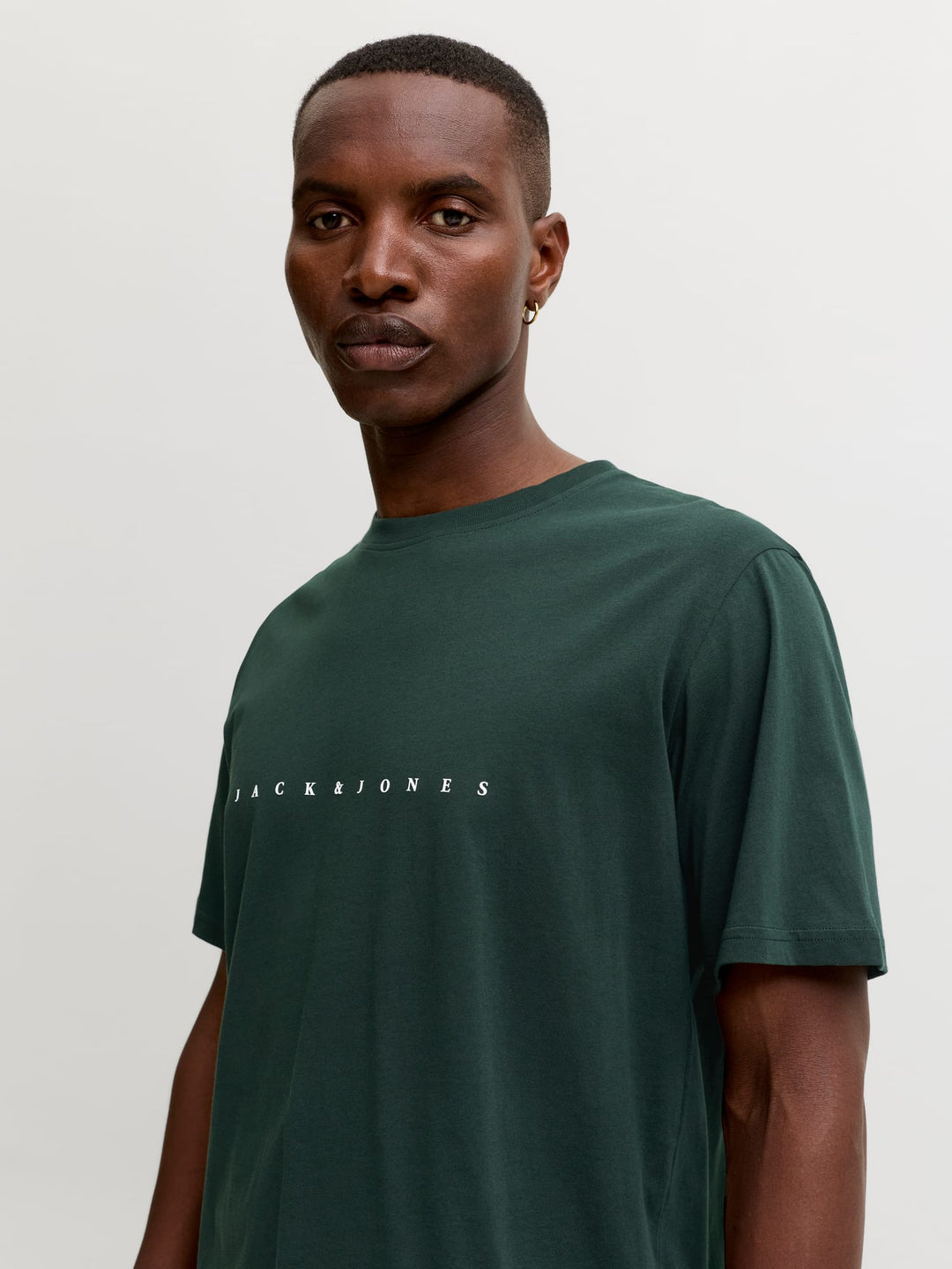 Jack & Jones 12234746 star t-shirt k/m donkergroen