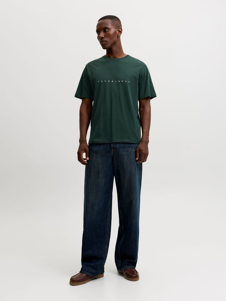 Jack & Jones JJESTAR T-shirt donkergroen – heren