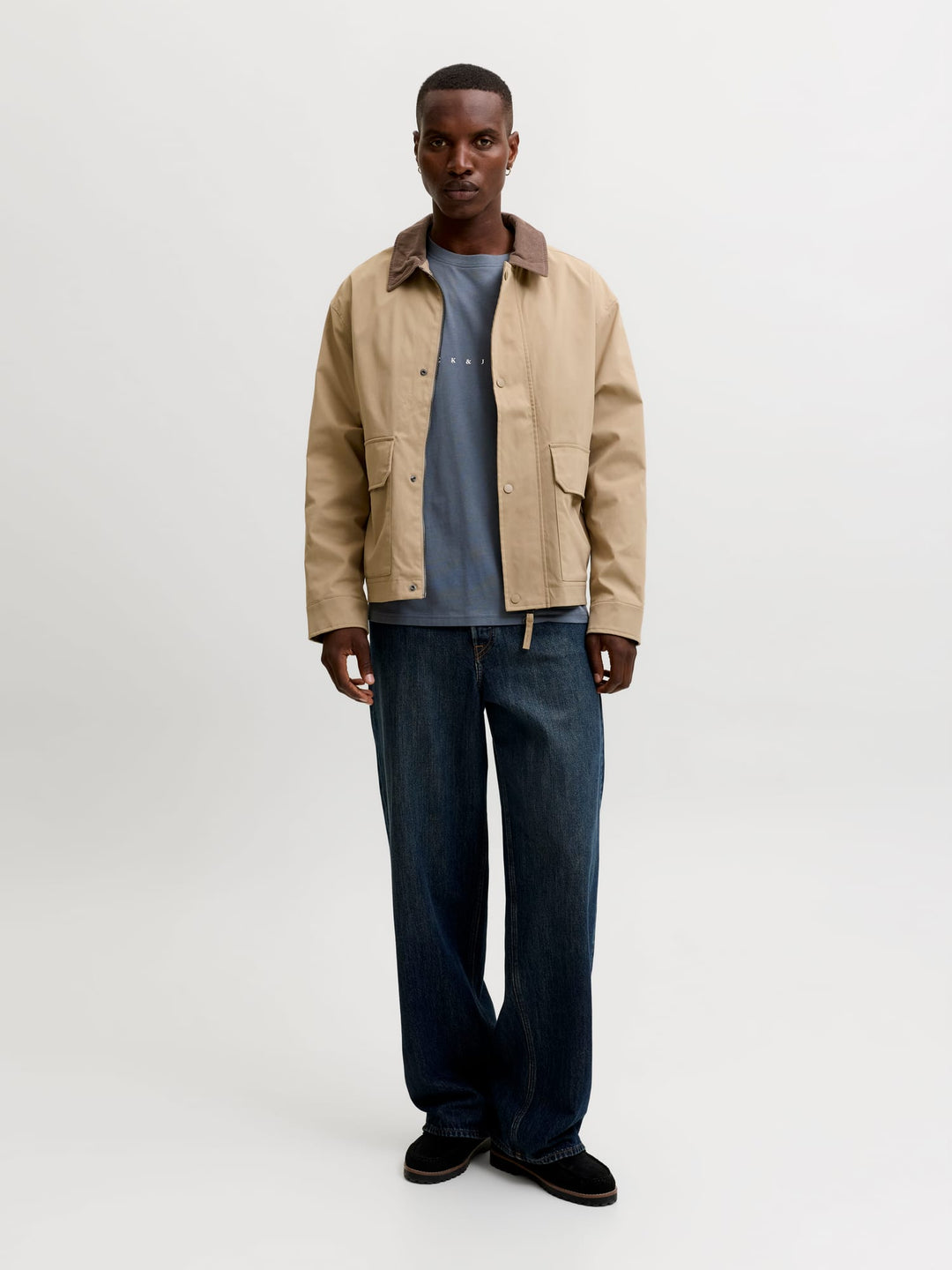 Jack & Jones T-shirt k/m grijs – heren