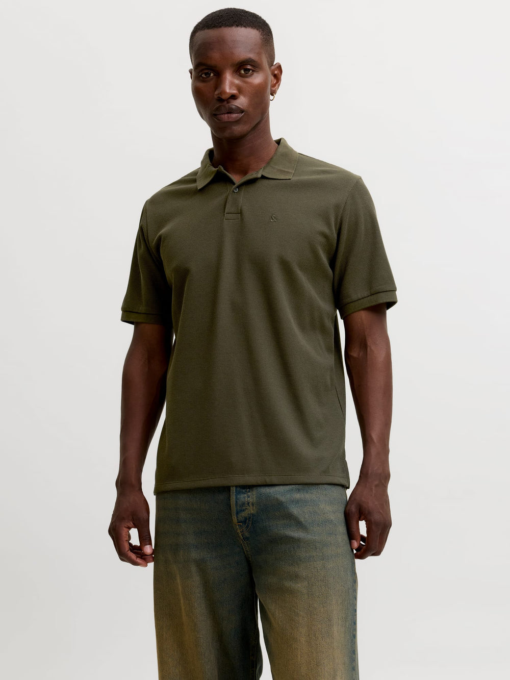 Jack & Jones polo k/m heren donkergroen – 12268130 Austin