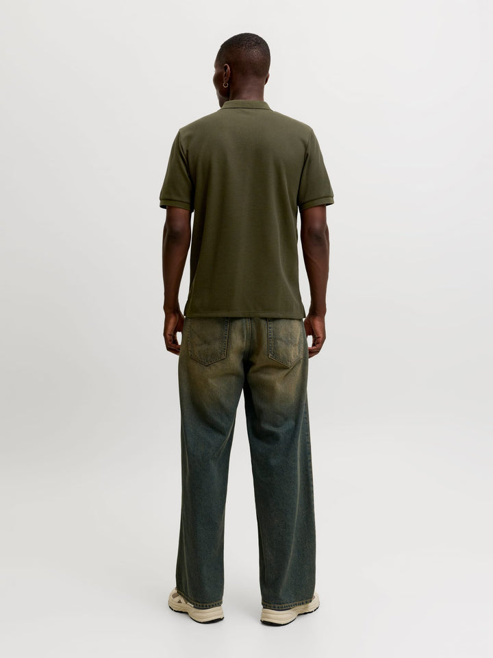 Jack & Jones polo k/m heren donkergroen – 12268130 Austin