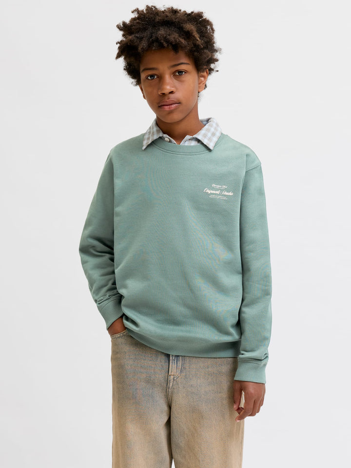 jack & jones kids 12309118 Norrebro sweater jongens olijf