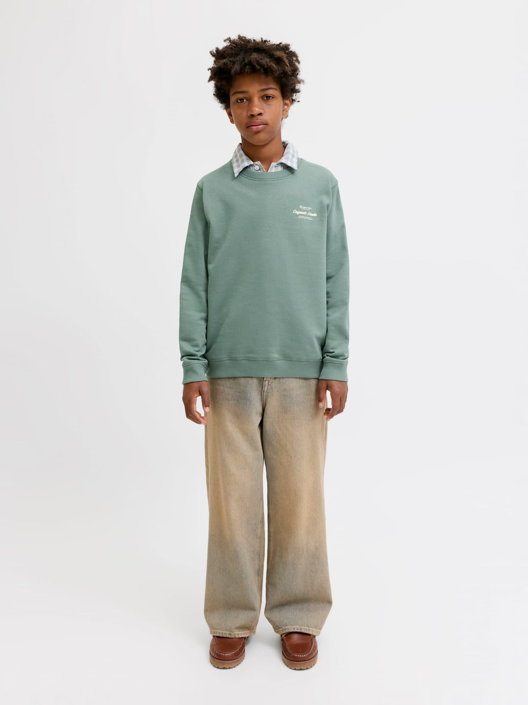jack & jones kids Norrebro sweater olijf – jongens