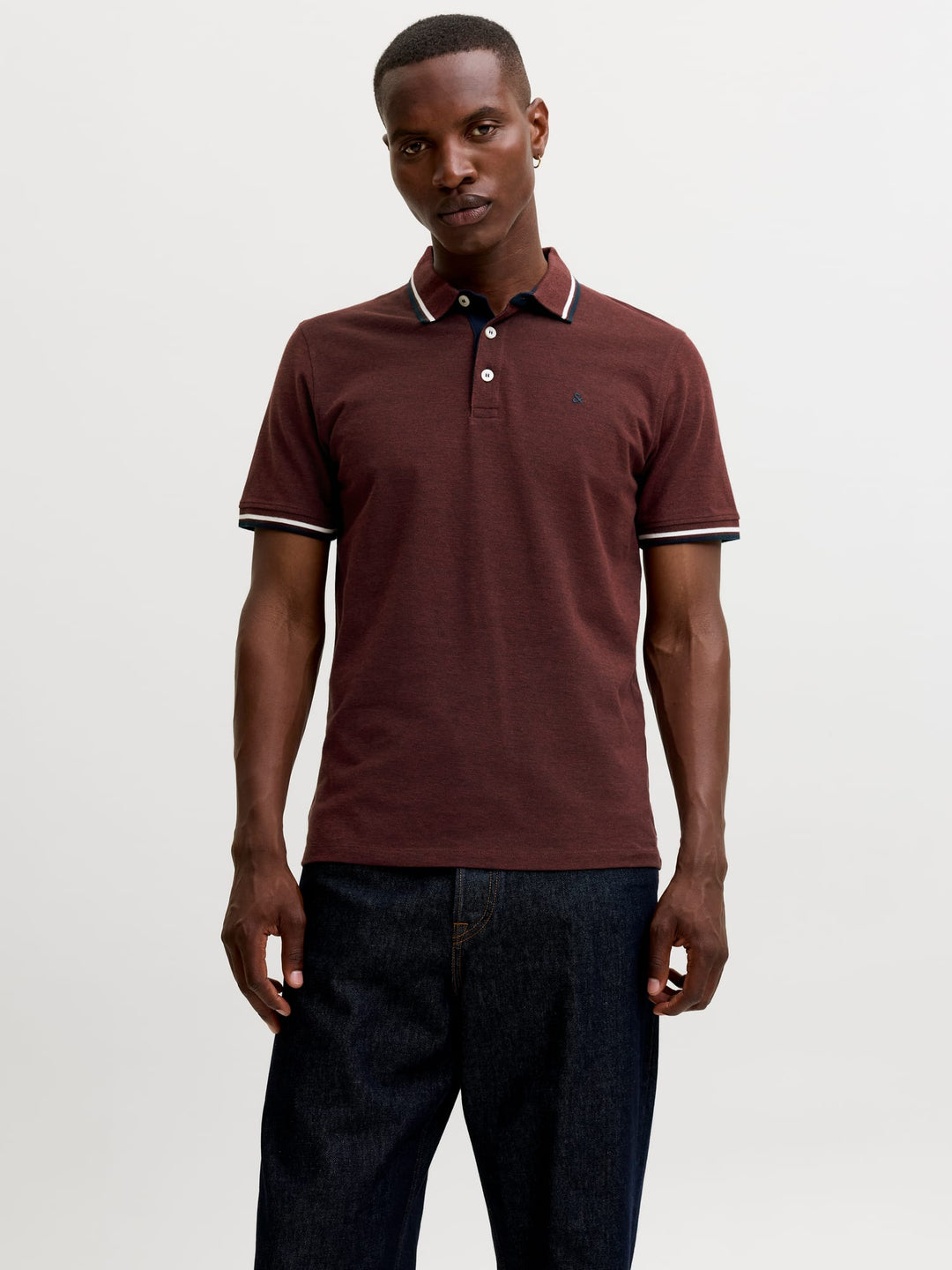 Jack & Jones paulos polo bordeaux – heren