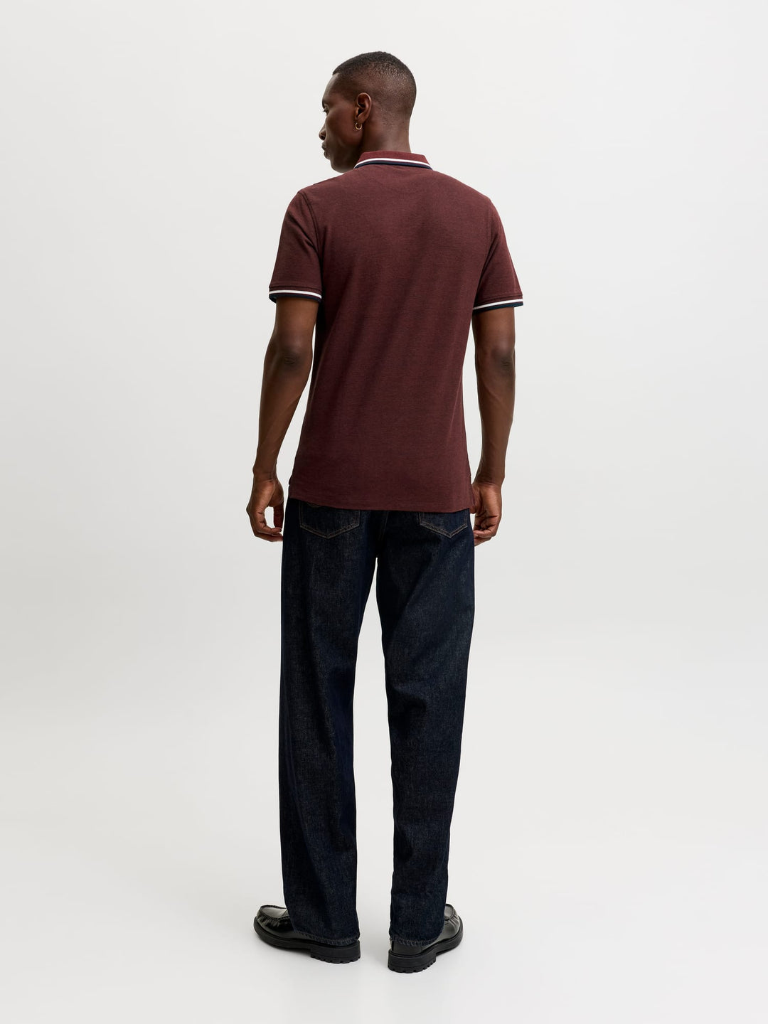 Jack & Jones paulos polo bordeaux – heren