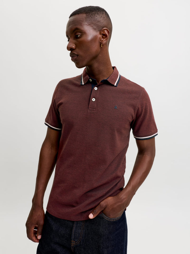 Jack & Jones paulos polo bordeaux – heren