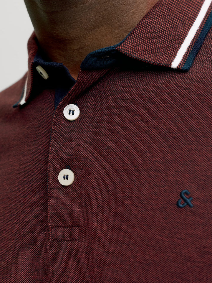 Jack & Jones paulos polo bordeaux – heren