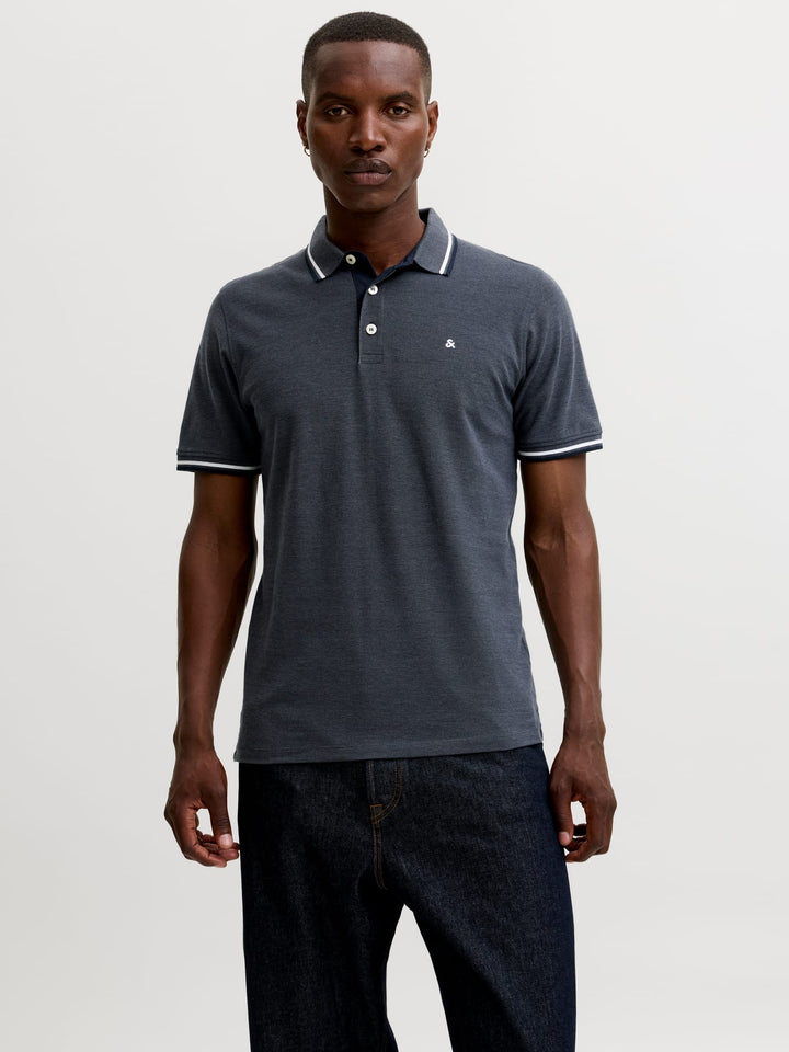 Jack & Jones Epaulos polo grijs – heren