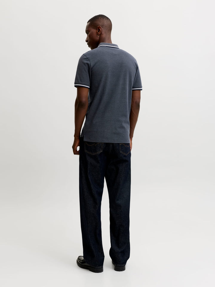 Jack & Jones Epaulos polo grijs – heren