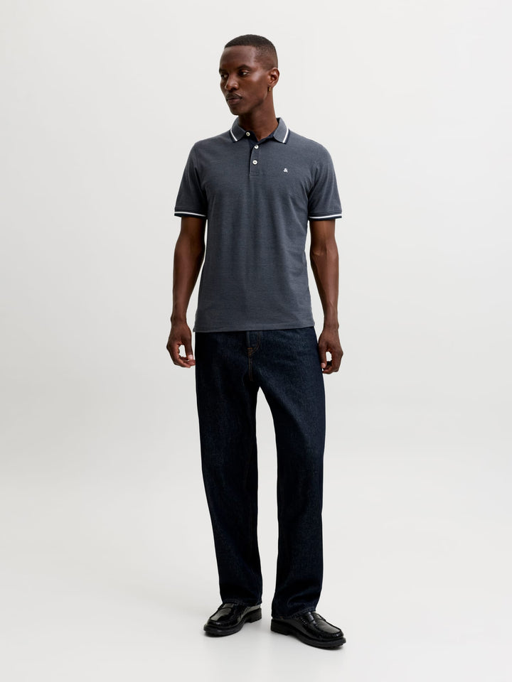 Jack & Jones Epaulos polo grijs – heren