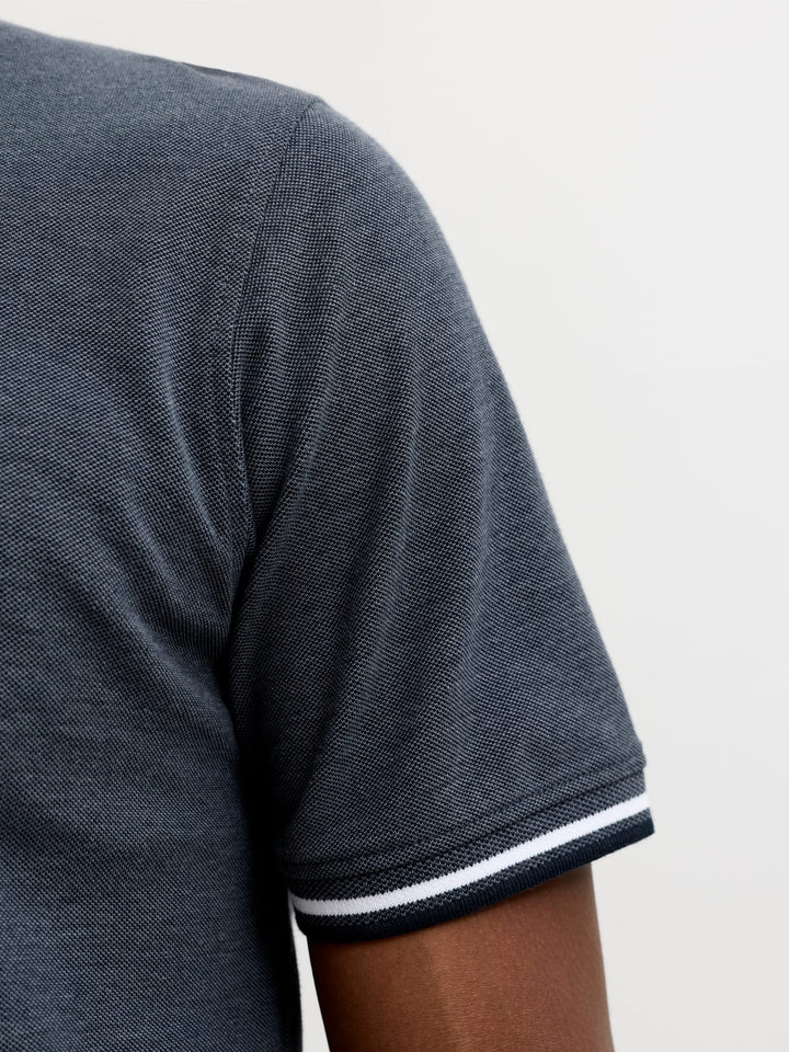 Jack & Jones Epaulos polo grijs – heren