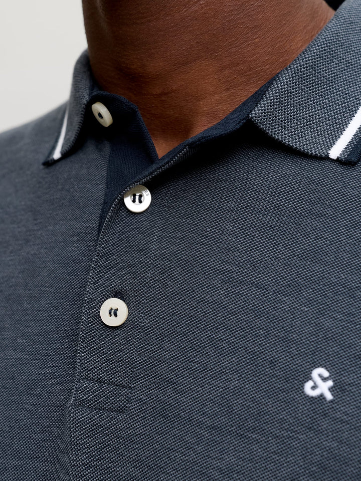 Jack & Jones Epaulos polo grijs – heren