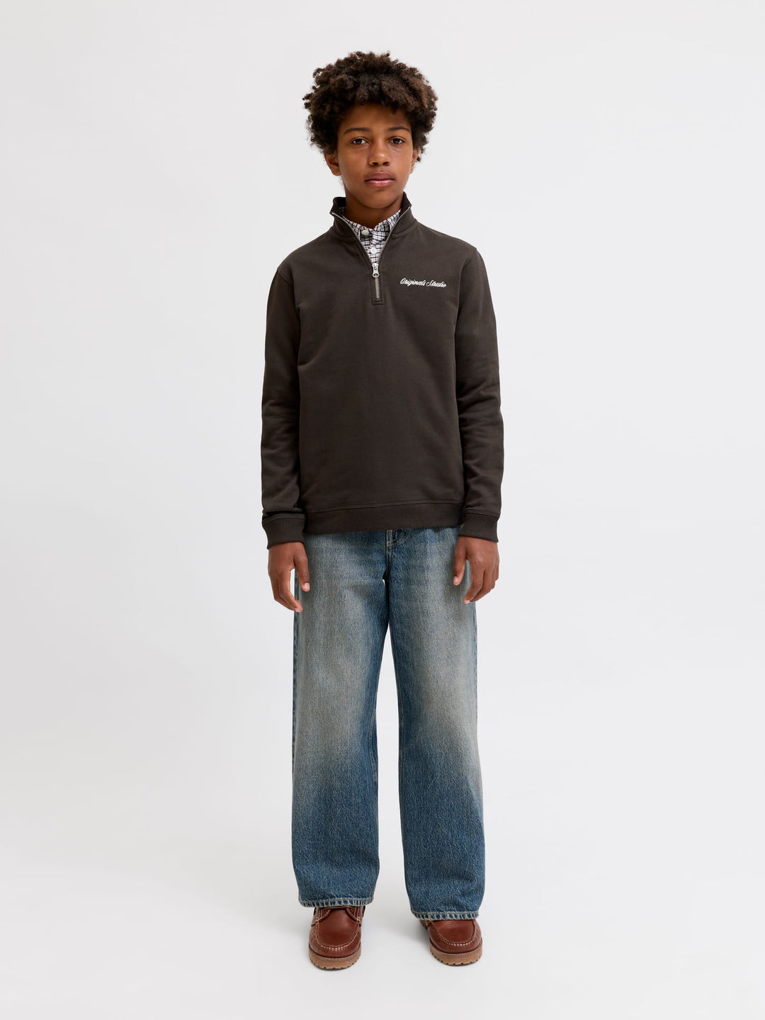 jack & jones kids Norrebro sweater bruin – jongens